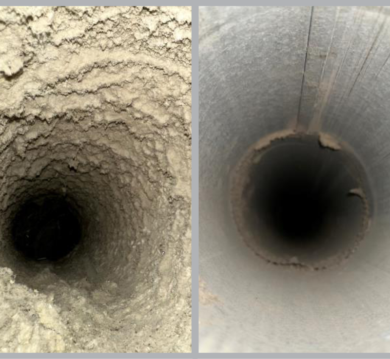 care center air duct cleaning before and after