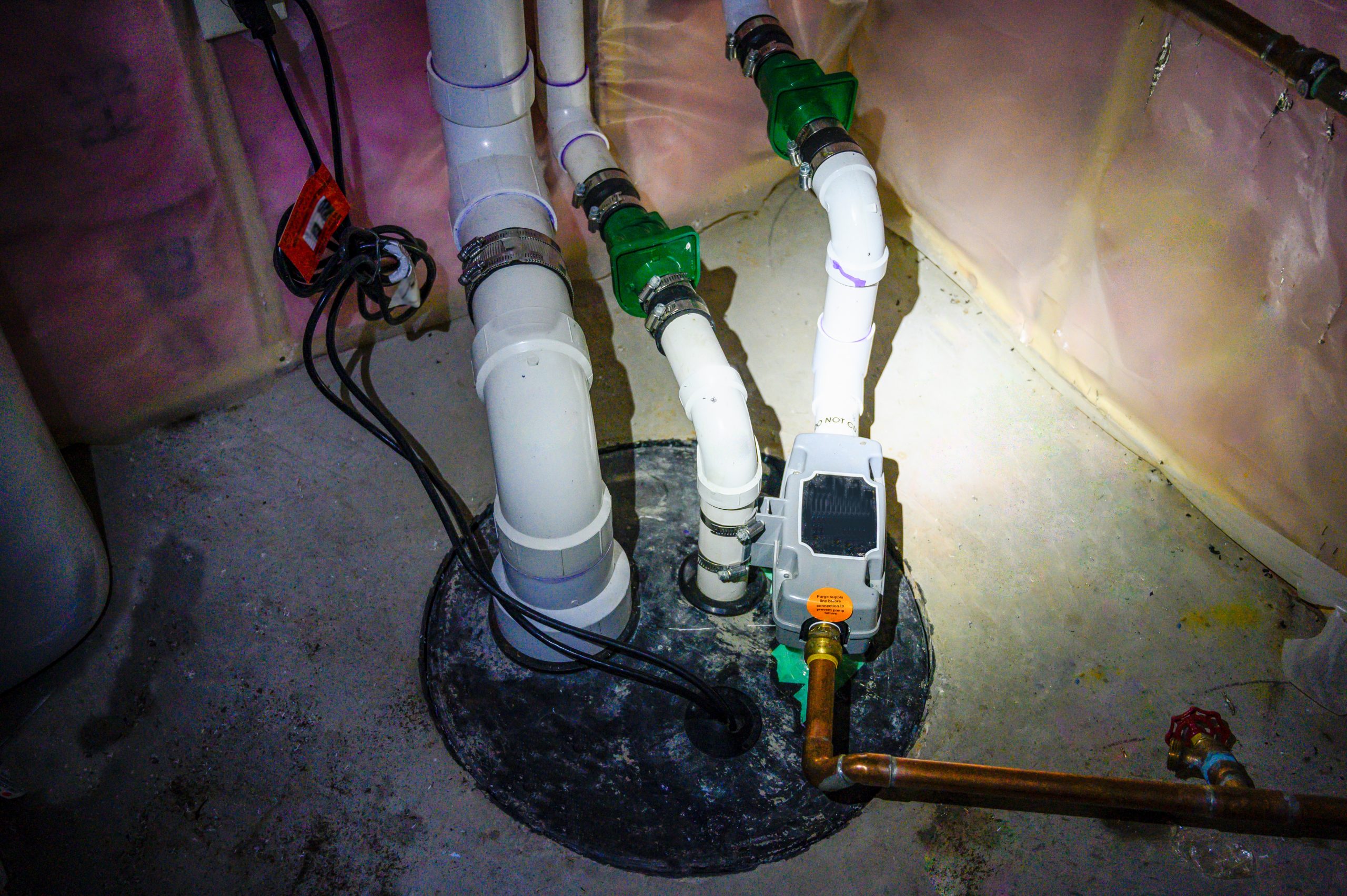 sump pump with cover