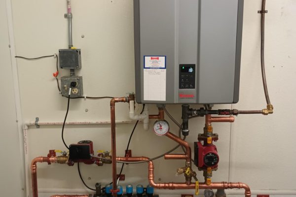 high efficiency boiler installation