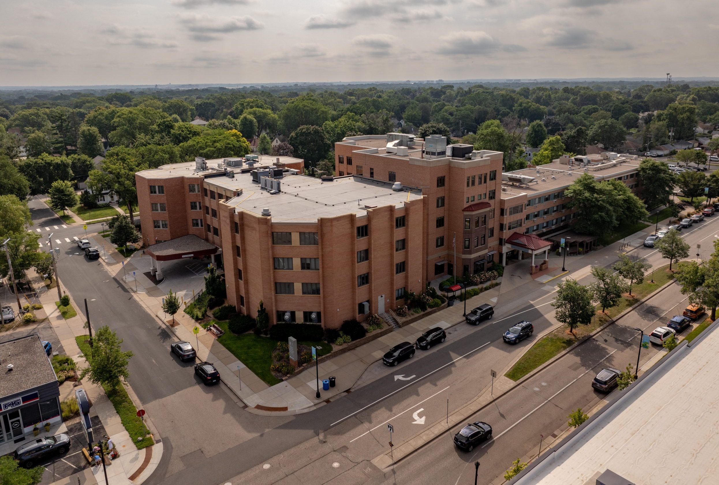 wide street shot of healthcare building