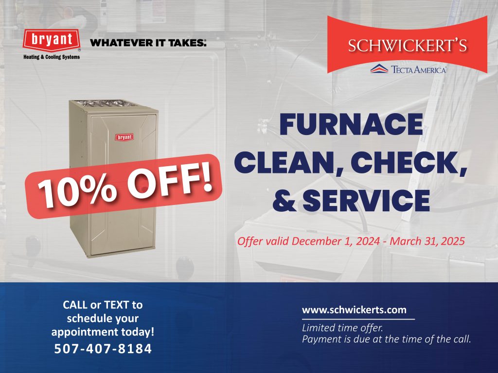 Schwickert's Furnace Clean, Check, and Service - 10% off